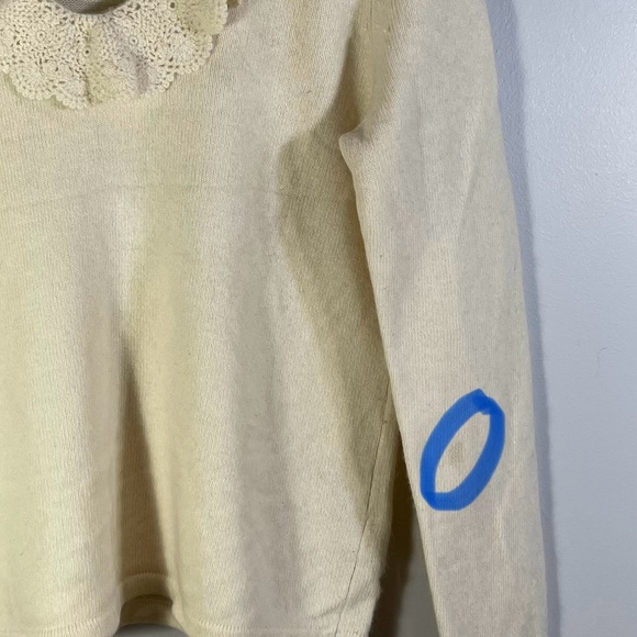 Luaren Ralph Lauren Women Sweater Top Size L Color Off White - Picture 2 of 11